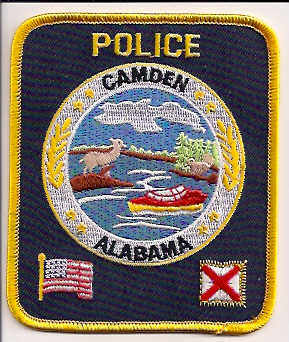 Camden Police (Alabama)
Thanks to EmblemAndPatchSales.com for this scan.
