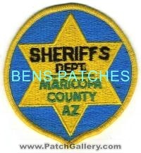 Maricopa County Sheriff's Department (Arizona)
Thanks to BensPatchCollection.com for this scan.
Keywords: sheriffs dept