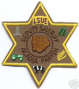 Acadia Parish Deputy Sheriff (Louisiana)
Thanks to apdsgt for this scan.
Keywords: lsue