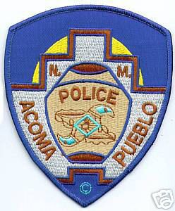 Acoma Pueblo Police
Thanks to apdsgt for this scan.
Keywords: new mexico