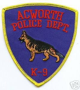Acworth Police Dept K-9 (Georgia)
Thanks to apdsgt for this scan.
Keywords: department k9