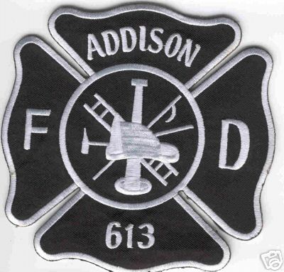 Addison FD
Thanks to Brent Kimberland for this scan.
Keywords: illinois fire department 613