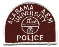 Alabama A&M University Police
Thanks to BensPatchCollection.com for this scan.
Keywords: a and m
