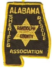 Alabama Sheriff Rescue Association Randolph County
Thanks to BensPatchCollection.com for this scan.
