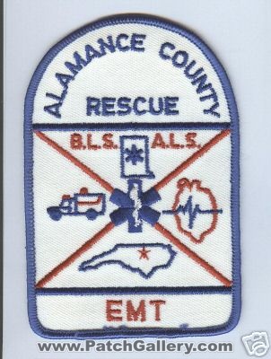 Alamance County Rescue EMT (North Carolina)
Thanks to Brent Kimberland for this scan.
Keywords: ems bls als b.l.s. a.l.s.