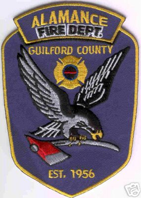 Alamance Fire Dept
Thanks to Brent Kimberland for this scan.
Keywords: north carolina department guilford county