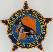 Alaska State Troopers K-9 Unit
Thanks to BlueLineDesigns.net for this scan.
Keywords: police k9