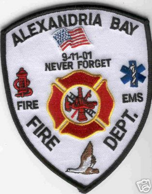 Alexandria Bay Fire Dept
Thanks to Brent Kimberland for this scan.
Keywords: new york department ems