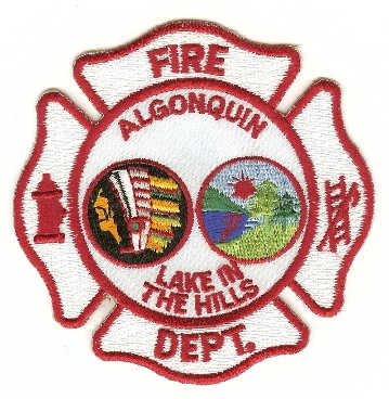 Algonquin Fire Dept
Thanks to PaulsFirePatches.com for this scan.
Keywords: illinois department