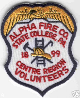 Alpha Fire Co Volunteers
Thanks to Brent Kimberland for this scan.
Keywords: pennsylvania company state college centre region