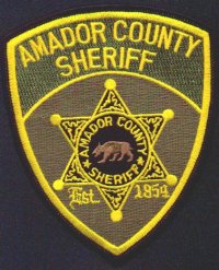 Amador County Sheriff
Thanks to EmblemAndPatchSales.com for this scan.
Keywords: california