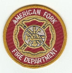 American Fork Fire Department
Thanks to PaulsFirePatches.com for this scan.
Keywords: utah