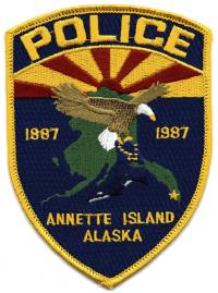 Annette Island Police (Alaska)
Thanks to BensPatchCollection.com for this scan.
