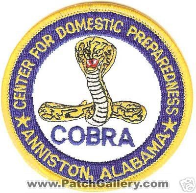 Center for Domestic Preparedness COBRA (Alabama)
Thanks to Conch Creations for this scan.
Keywords: police fire anniston