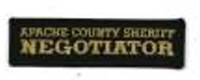 Apache County Sheriff Negotiator (Arizona)
Thanks to BensPatchCollection.com for this scan.
