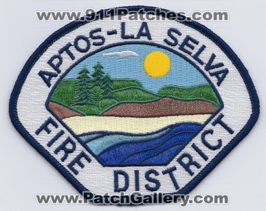 Aptos La Selva Fire District (California)
Thanks to PaulsFirePatches.com for this scan.
Keywords: department dept.