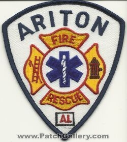 Ariton Fire Rescue Department (Alabama)
Thanks to Mark Hetzel Sr. for this scan.
Keywords: dept.