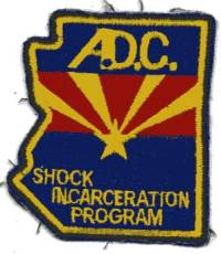 Arizona Department of Corrections Shock Incarceration Program
Thanks to BensPatchCollection.com for this scan.
Keywords: police doc adc a.d.c.