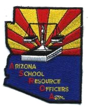 Arizona School Resource Officers Association
Thanks to BensPatchCollection.com for this scan.
Keywords: police assn asroa