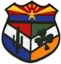 Arizona State Department of Public Safety Emerald Society
Thanks to BensPatchCollection.com for this scan.
Keywords: police dps