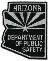 Arizona State Department of Public Safety
Thanks to BensPatchCollection.com for this scan.
Keywords: police dps