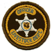 Arizona State Livestock Officer
Thanks to BensPatchCollection.com for this scan.
Keywords: police