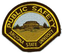 Arizona State University Public Safety
Thanks to BensPatchCollection.com for this scan.
Keywords: police dps