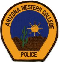 Arizona Western College Police
Thanks to BensPatchCollection.com for this scan.
