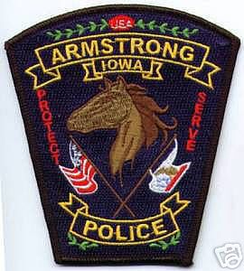 Armstrong Police
Thanks to apdsgt for this scan.
Keywords: iowa