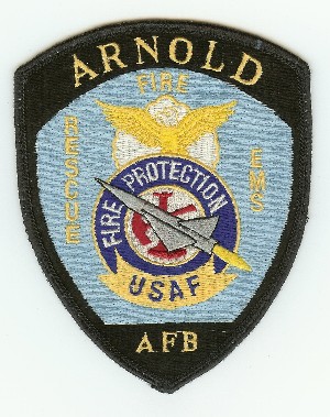 Arnold AFB Fire Rescue EMS
Thanks to PaulsFirePatches.com for this scan.
Keywords: tennessee air force base usaf protection