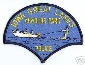 Arnolds Park Police
Thanks to apdsgt for this scan.
Keywords: iowa great lakes
