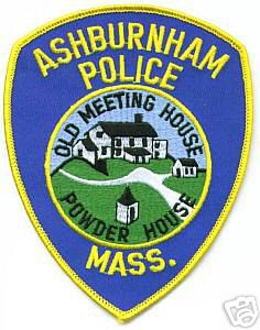 Ashburnham Police
Thanks to apdsgt for this scan.
Keywords: massachusetts