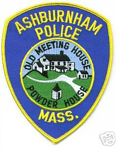 Ashburnham Police
Thanks to apdsgt for this scan.
Keywords: massachusetts