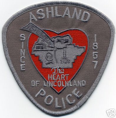 Ashland Police (Illinois)
Thanks to Jason Bragg for this scan.

