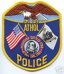 Athol Police (Massachusetts)
Thanks to apdsgt for this scan.
