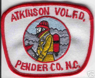 Atkinson Vol FD
Thanks to Brent Kimberland for this scan.
Keywords: north carolina f.d. volunteer fire department pender county