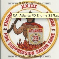 Atlanta Fire Company 23 (Georgia)
Thanks to Mark Hetzel Sr. for this scan.
Keywords: xxvii engine ladder