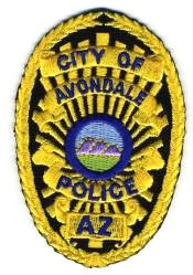 Avondale Police (Arizona)
Thanks to BensPatchCollection.com for this scan.
Keywords: city of