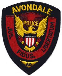 Avondale Police (Arizona)
Thanks to BensPatchCollection.com for this scan.
