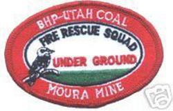 BHP Utah Coal Fire Rescue Squad Moura Mine
Thanks to Enforcer31.com for this scan.
Keywords: under ground