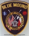Blue Mound Department of Public Safety (Texas)
Thanks to Dave Slade for this scan.
Keywords: dept. dps fire ems police sheriff