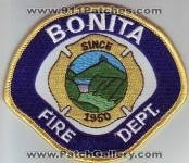 Bonita Fire Department (California)
Thanks to Dave Slade for this scan.
Keywords: dept.
