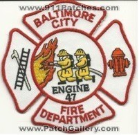 Baltimore City Fire Department Engine 47 (Maryland)
Thanks to Mark Hetzel Sr. for this scan.
