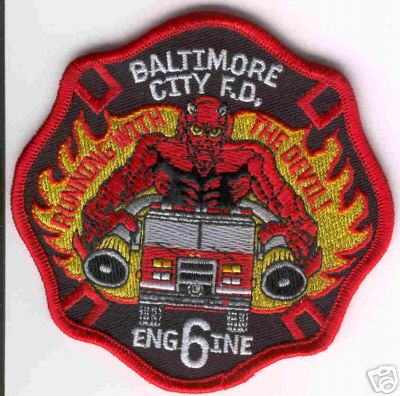 Baltimore City Fire Engine 6 (Maryland)
Thanks to Brent Kimberland for this scan.
Keywords: bcfd department