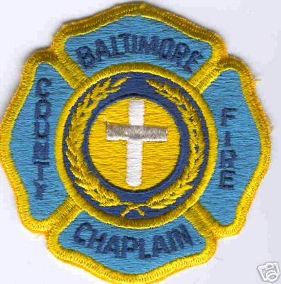 Baltimore County Fire Chaplain
Thanks to Brent Kimberland for this scan.
Keywords: maryland