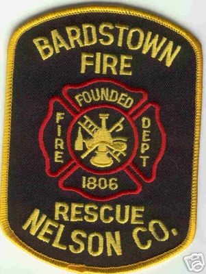 Bardstown Fire Rescue
Thanks to Brent Kimberland for this scan.
Keywords: kentucky dept department nelson county