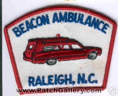 Beacon Ambulance
Thanks to Brent Kimberland for this scan.
Keywords: north carolina ems raleigh