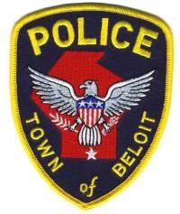 Beloit Police (Wisconsin)
Thanks to BensPatchCollection.com for this scan.
Keywords: town of