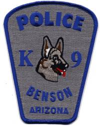 Benson Police K-9 (Arizona)
Thanks to BensPatchCollection.com for this scan.
Keywords: k9