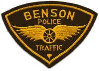 Benson Police Traffic (Arizona)
Thanks to BensPatchCollection.com for this scan.

